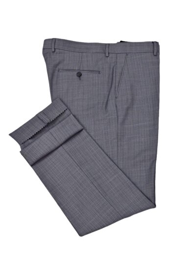 KAMER Men's Classic Pleatless Fabric Trousers Bgl-St04740