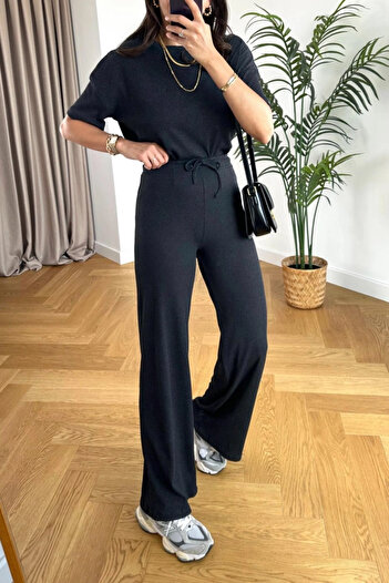 ruNadeS Γυναικείο Σετ Φόρμας Καλοκαιρινό Stretchy Twill