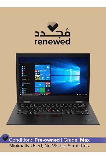 LENOVO Pre-Owned ThinkPad X1 Yoga G1 14-inch Intel Core i5 8th Gen 8 GB 256 GB Black Windows