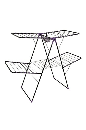 ertone Uscator de rufe metalic Genius Dublu Maestro G95U, 130x60x123cm, 6 randuri, pliabil, 20 Kg