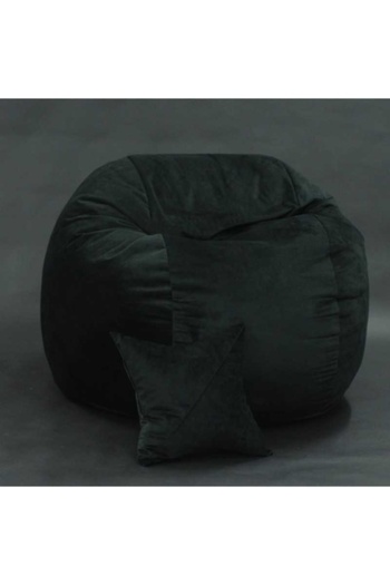 Pufrelax Fotoliu King Size Pufrelax, Material Textil - Black Velvet