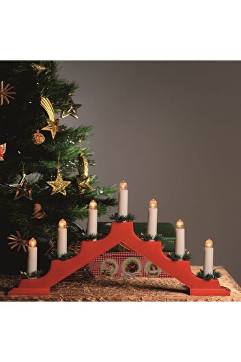 Home Decor 7 LED Christmas candles, pyramid model, 27 cm,