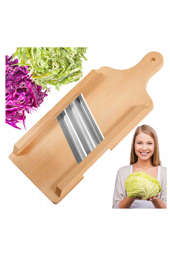 zola Manual vegetable cutter, beech wood, 43x15.5x1.5 cm, cream