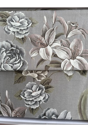 Taç Elodie Satin Gray Double Duvet Cover Set