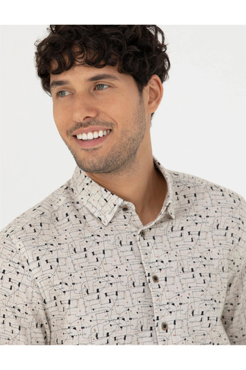 Pierre Cardin Men's Slim Fit Long Sleeve Shirt