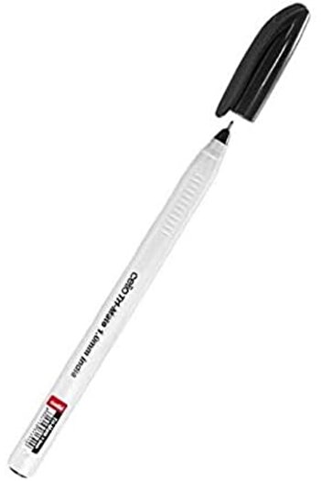 CELLO Tri-Mate Ball Pens Nickel-Silver 1.0mm Tip -50pcs pack (Black)