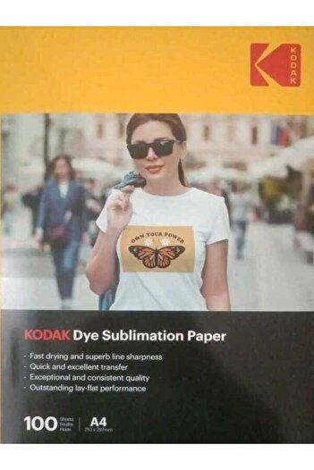 Kodak Dye Sublimation Paper, A4 (210mm x 297mm), 100 Sheets