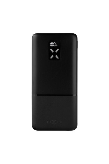 FIXED Powerbank Zen 20 with LCD screen and PD 20W output, 20,000 mAh, black