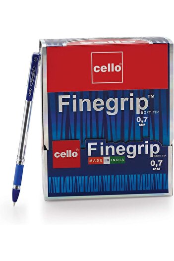 CELLO FINEGRIP BALL PEN 0.7MM DISPLAY OF 50PC BLUE