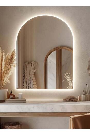 Taimi Elegant Design Mirror70x40cm with 3-Level Side Lighting for Makeup,Living Room,Entryway,decoration