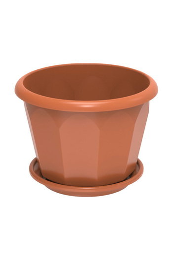 Cosmoplast Hexagonal Flower Pot with Tray 10 Liter
