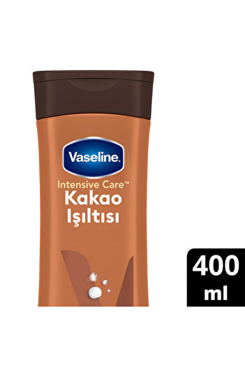 Vaseline Vücut Losyonu Kakao Işıltısı Parlaklığını Kaybetmiş ve Kuru Ciltler İçin 400 ml