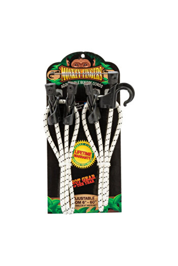 Monkey Fingers 2-Piece Adjustable Bungee Cord 6-60 Inch