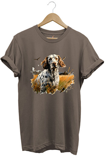 WİDİ Κυνήγι Κυνήγι Αγγλικό Setter Wilderness Hunter Dog 100% βαμβακερό μπλουζάκι Unisex Regular Fit