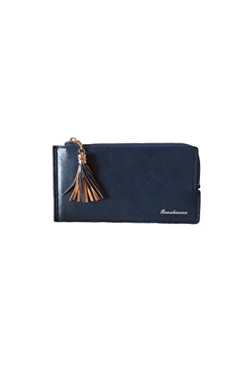 OEM Women's Medium Wallet, Banabanma, Premium Faux Leather, Dark Blue