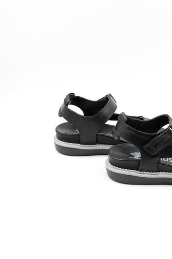 Venüs Women's Genuine Leather Daily Sandals Vn202064Y Black