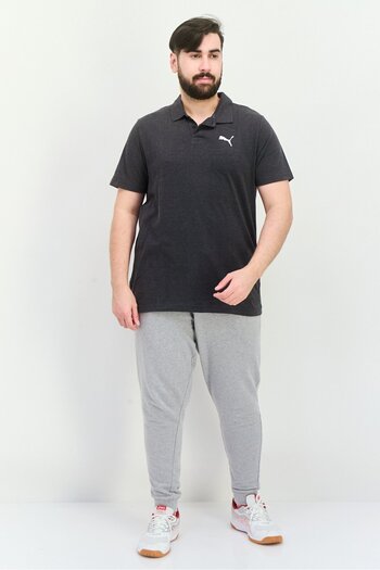 Puma Men Slim Fit Short Sleeve Training Polo Shirt, Dark Grey