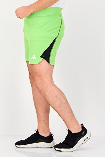 adidas Men Sportswear Fit Brand Logo Training Shorts, Lime Green