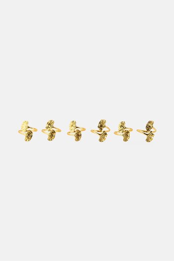 NANETTE LEPORE 6 Pieces Napkin Rings, Gold