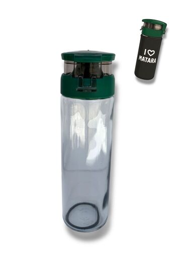 madam gold Water Flask Glass and Transparent Special Motivational Flask