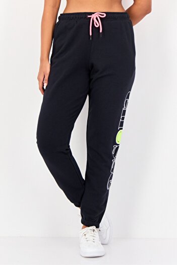 Ellesse x Smiley Women Sportswear Fit Outdoor Sweatpants, Black