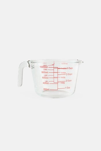 Cuisine Art Borosilicate Glass Measuring Cup 1000ml, Transparent