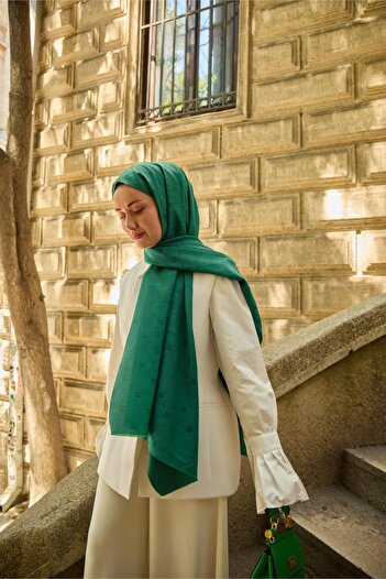 Silk Home Monogram Cotton Silk Shawl 461001-02