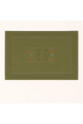 KAYABEY HOME Embroidered Foot Towel 50X70 cm – 208 Gr 100% Cotton Single Bath Towel