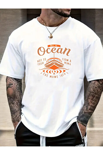 sole stories Premium Oversize κοντομάνικο μπλουζάκι με στάμπα
