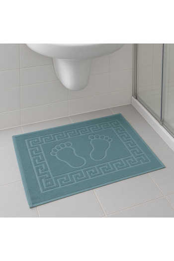 KAYABEY HOME 50X70 Foot Towel 100% Cotton – Embossed Patterned
