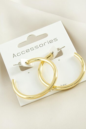 feryal Pipe Hoop Earring 3.5 cm