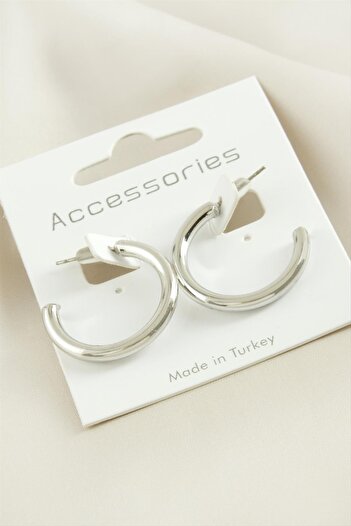 feryal Pipe Hoop Earrings 2.5 cm