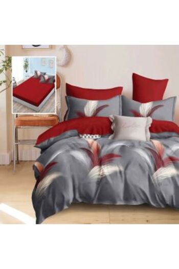 Ralex Double Bed Linen Finet Cotton 6 Pieces with Mattress Cover 160 x 200 or 180 x 200 cm, Duvet Cover 20
