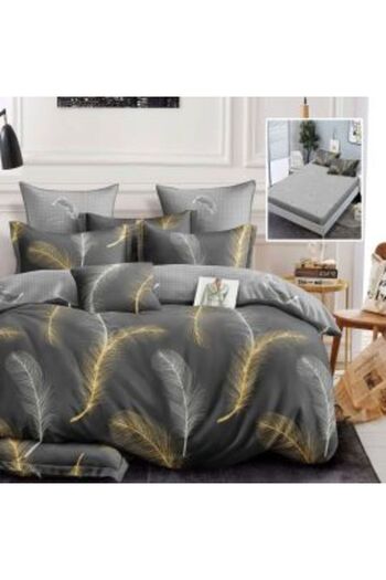 Ralex Economic Bedding Set for Double Bed Finet 6 Pieces with Mattress Cover + 2 Quilted Pillows 50 x 70 c