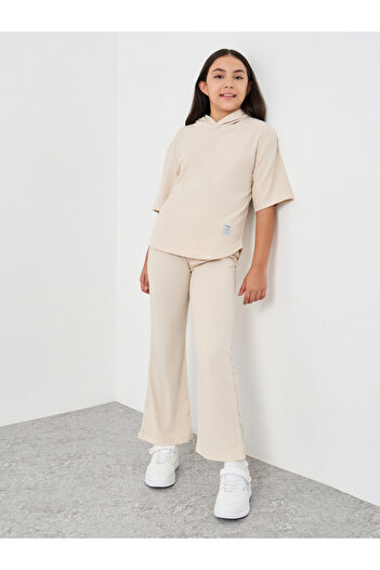 Styli Waffle Knit Oversized Hooded Top and Pants Set
