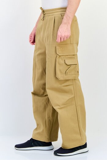 adidas Men Sportswear Fit Embroidered Logo Outdoor Cargo Pants, Tan