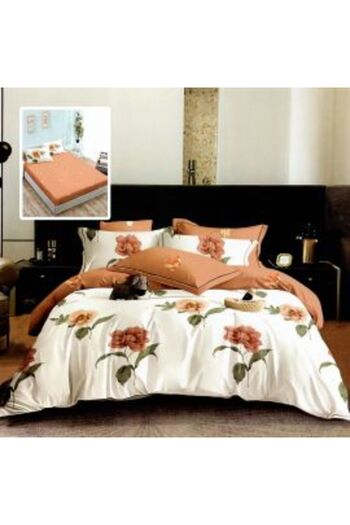 Ralex Double Bed Linen Set Finet Cotton 6 Pieces with Mattress Cover 160 x 200 or 180 x 200 cm, Duvet 200