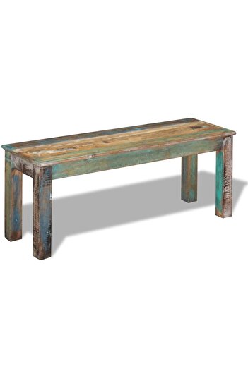 vidaxl Bench Solid Reclaimed Wood 110x35x45 cm