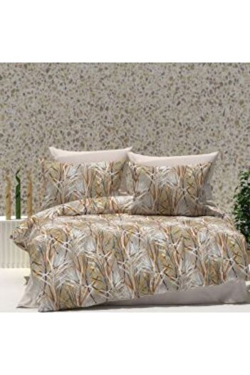 Ralex Double Bed Linen Set Cotton Ranforce 4 Pieces 240 x 260 cm Sheet, 200 x 230 cm Duvet Cover, 2 Pillow