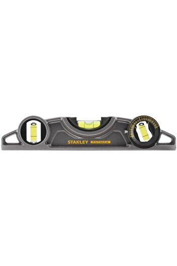 Stanley Magnetic Level Torpedo Fatmax Pro, 3 Vials, Adjustable Bubble, Aluminum Body, 25 cm