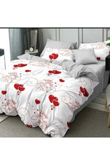Ralex Economic Package Double Bed Linen Finet 6 Pieces + 2 Quilted Pillows 50 x 70 cm + Quilt 200 x 215 cm