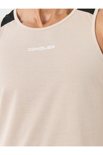 Styli Color Block Training Vest with Minimal Print Detail
