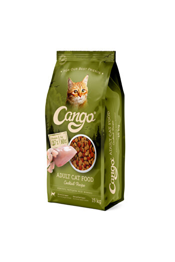 Cango Dry food for adult cats, 15 kg, cocktail meat mix – strong bones, healthy fur