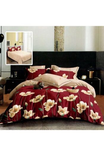 Ralex Economic Package Double Bed Linen Finet 6 pieces + 2 Quilted Pillows 50 x 70 cm + Quilt 200 x 215 cm