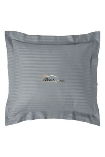 HomePuls Fata de perna Damasc policoton dunga 1 cm, 70 x 70 cm si tiv cu bordura 3,5 cm, Gri Deschis