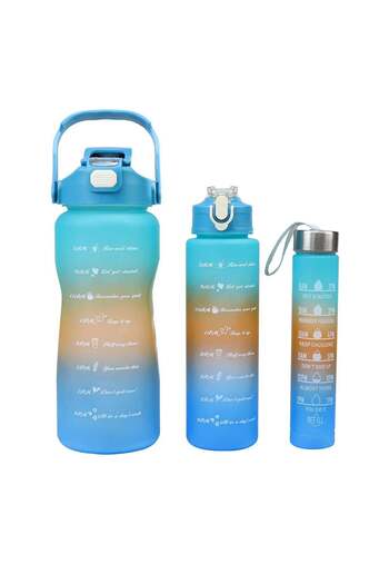 İkon store Blue 3-Piece Interlocking Water Bottle