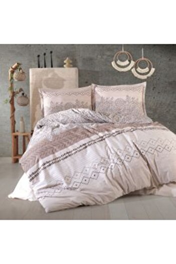 Ralex Double Bed Linen Cotton 100% Ranforce 4 Extra Large Pieces - Bedsheet 240 x 260 cm, Quilt Cover 200