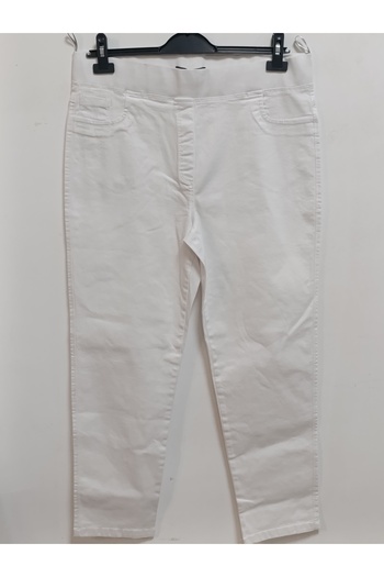 AKŞEN GİYİM Plus Size 96% Cotton High Waist 2 Size Slimming Loose Lycra Linen Trousers