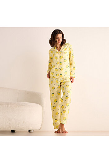 FAV Lemon Print Pyjama Set