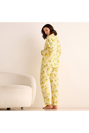 FAV Lemon Print Pyjama Set